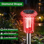 10-Pack Solar Pathway Lights, Waterproof LED Driveway Lights
