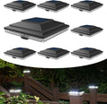 Warm White Solar Fence Post Caps, Deck LED