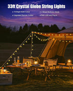 33ft RGB Outdoor Edison String Lights, Weatherproof
