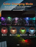 8-Pack Solar Stair Step Lights, Waterproof
