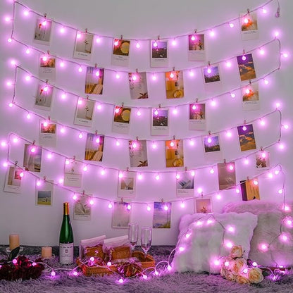 33ft White Outdoor Edison String Lights, Weatherproof