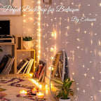 Outdoor String Lights, 8ft Warm White Waterproof LED