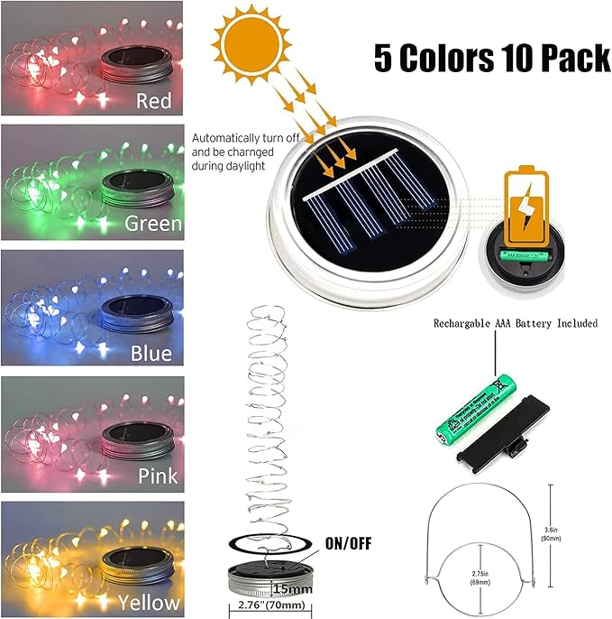 String Lights for Porch, Waterproof LED