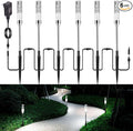 Solar Yard Path Lights 6-Pack, IP65 Waterproof