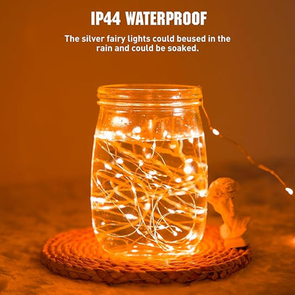 Christmas Yard String Lights 4-Pack, 1ft 50 LED Waterproof