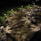 Warm White Solar Pathway Lights 10-Pack, Walkway LED