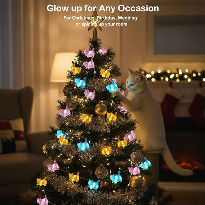 30 LED Christmas Twinkle Lights, 10ft Waterproof for Patio