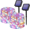 2-Pack 39ft Christmas LED String Lights, Waterproof Timer Lights