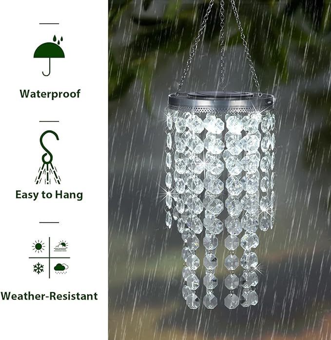 Backyard Solar Lanterns, Waterproof LED Outdoor Lights