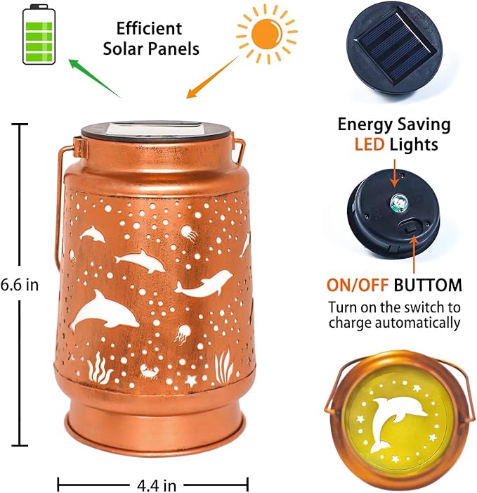 Courtyard Solar Backyard Lanterns, Classic Waterproof LED