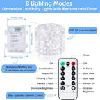 3-Pack Christmas String Lights, 33ft Waterproof Twinkle Lights
