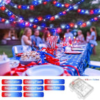 2-Pack 100 LED Christmas Twinkle Lights, 33ft Waterproof for Patio