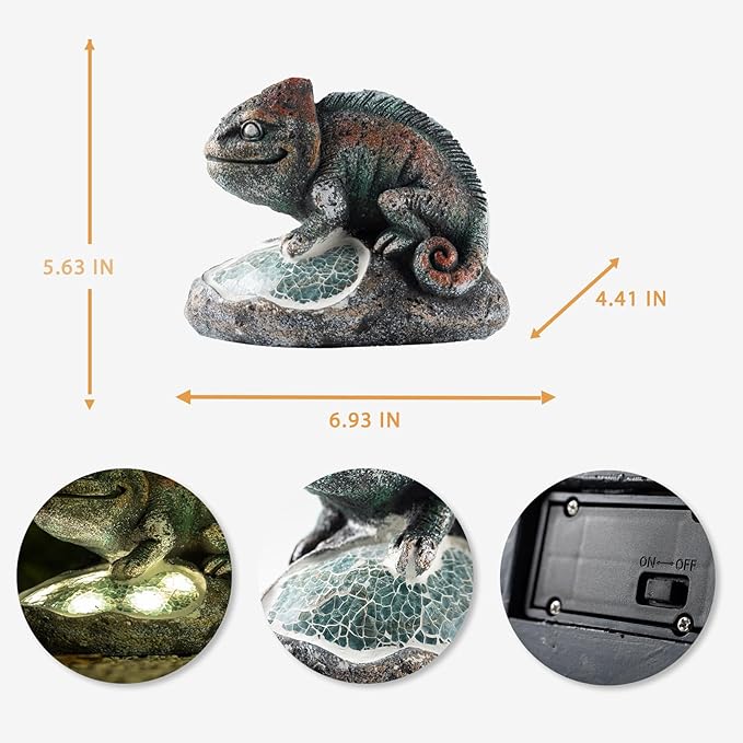 Solar Garden Statue Light, Yard Decor