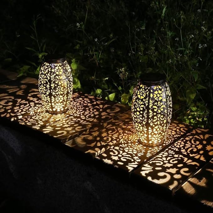 Hanging Solar Yard Lanterns, Classic Waterproof LED