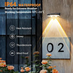 12-Pack Sleek Solar Stair Lights, Outdoor LED