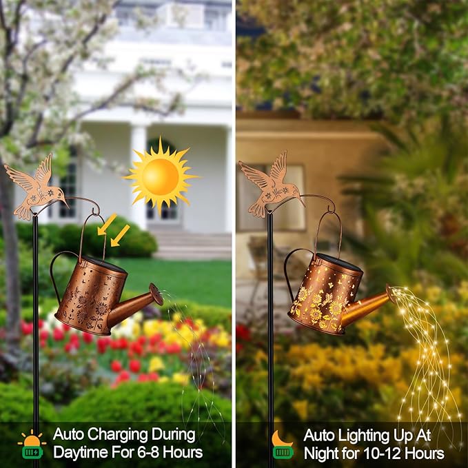 Solar Butterfly Lanterns, Garden Hanging LED Decor
