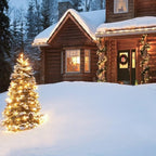 16ft Christmas LED String Lights, Waterproof Timer Lights
