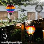Rustic Hanging Solar Lanterns for Patio, Waterproof LED