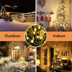 Christmas String Lights, 72ft 200 LED Waterproof Twinkle Lights