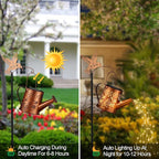 Metal Cardinal Solar Lanterns for Garden, Waterproof LED