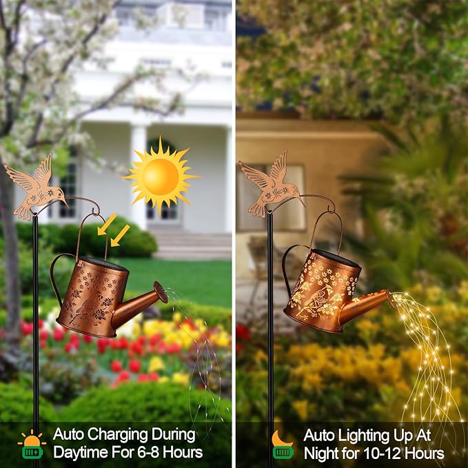 Metal Cardinal Solar Lanterns for Garden, Waterproof LED