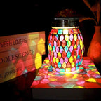 Elegant Mosaic Solar Lanterns for Yard, Waterproof LED