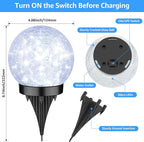 Solar Garden Path Lights, Waterproof