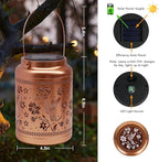 Hummingbird Solar Porch Lanterns, Decorative Waterproof LED