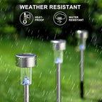 Multicolor Solar Pathway Lights 12-Pack, Walkway LED