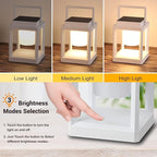 Garden Solar Lantern Set, Metal Yard Lighting