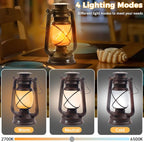 Garden Solar Hanging Lanterns 2-Pack, Charming Backyard Decor