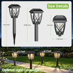 10-Pack Solar Pathway Lights, Waterproof LED Garden Lights