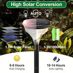 4-Pack IP65 Solar Landscape Lights for Yard
