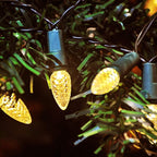 Warm White Christmas Lights, 18ft LED 8-Mode