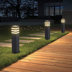 Black Solar Deck Post Lights, Outdoor LED Caps