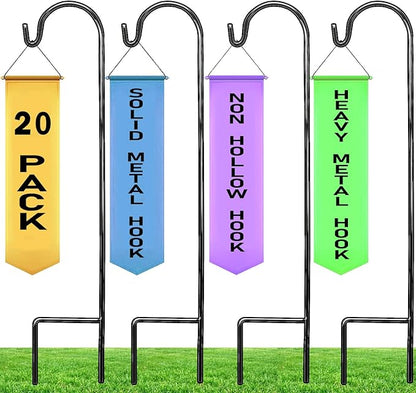 35" Garden Shepherd Hooks, Iron Plant Hangers