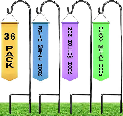 Heavy-Duty Shepherd's Hooks, 35" Garden