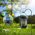 4-Pack Decorative Backyard Solar Lanterns for Garden, Waterproof LED