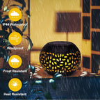 2-Pack Hanging Solar Lanterns, Waterproof LED Porch Lights