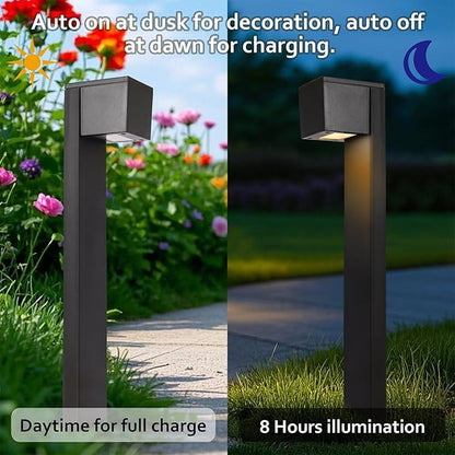 Dynaming Solar Pathway Lights Outdoor, 6 Pack Solar Garden Lights, Landscape Path Lighting, Waterproof & Auto On/Off for Patio Yard Lawn Walkway Driveway Decor