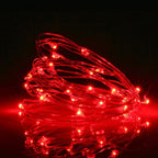 10ft Red String Lights for Backyard, Waterproof LED