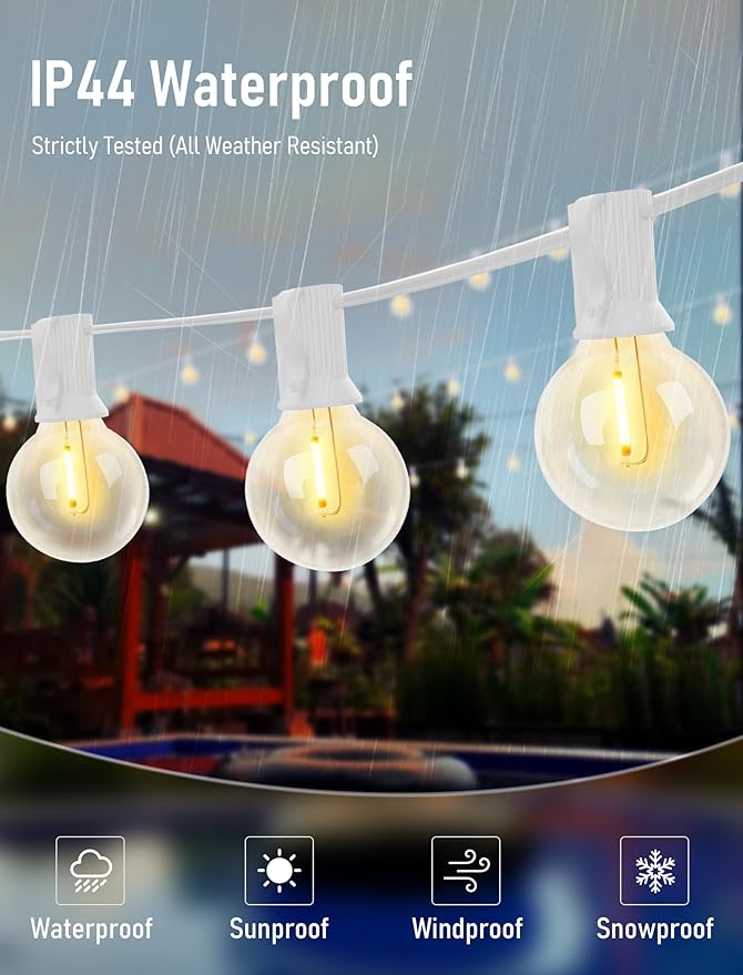 Christmas Yard String Lights, 25ft Waterproof