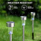16-Pack Solar Pathway Lights, Waterproof LED Garden Lights