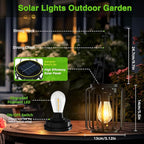 Backyard Solar Hanging Lanterns 2-Pack, Classic Backyard Decor
