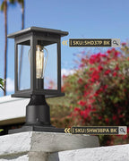 3" Pier Mount Base, Post Light Mounting Adapter