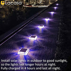 4-Pack IP68 Solar Landscape Lights for Garden