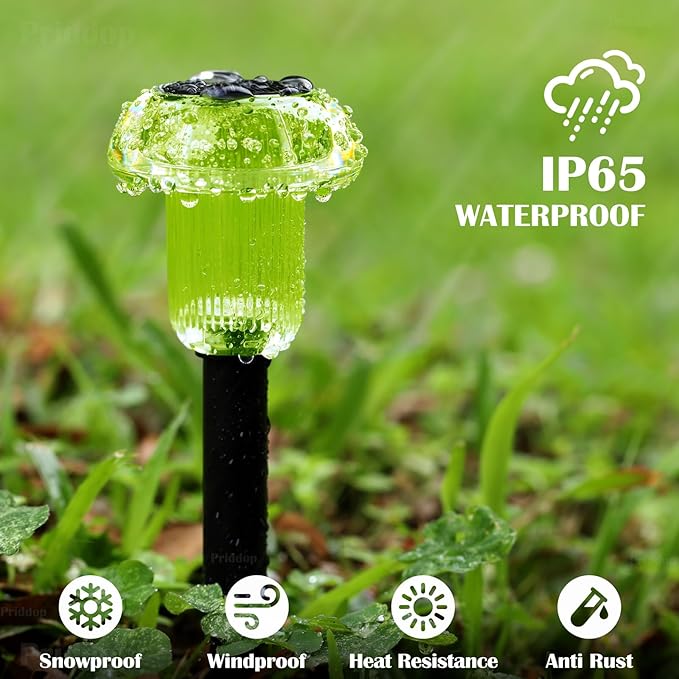 8-Pack Solar Pathway Lights, Waterproof LED Driveway Lights