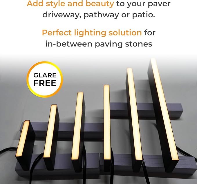 Solar Driveway Path Lights, IP67 Waterproof