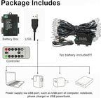 Christmas String Lights, 33ft 100 LED Waterproof Twinkle Lights