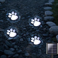 4-Pack Cool White Solar Path Lights, Outdoor Garden LED